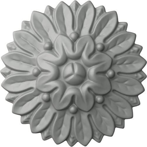 Ekena ROS06X06CH 6 OD x 1 1/8 P Chesterfield Round Rosette, Primed
