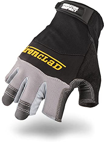 Ironclad mens Work Glove MACH 5 VIBRATION IMPACT, Black and Grey, X-Large Pack of 1 US