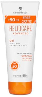 Cantabria Labs - Heliocare 360° Advanced Gel SPF 50-250 ml - Fotoprotección Avanzada - Textura Gel de Rápida Absorción - Resistente al Agua