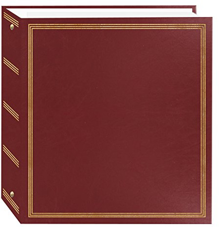 Pioneer Photo Albums TR-100 Burgundy Red Magnetic 3-Ring Photo Album 100 Page