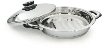 Ecovitam 2350-28 Steaker, 18/10 Stainless Steel + Bakelite (Handles and Thermometer), Chrome, 28 cm