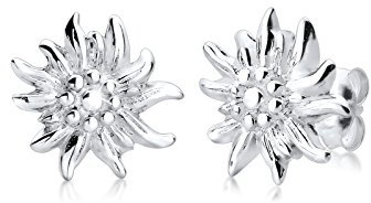 Elli Ohrringe Damen Ohrstecker Edelweiss Traditionell in 925 Sterling Silber