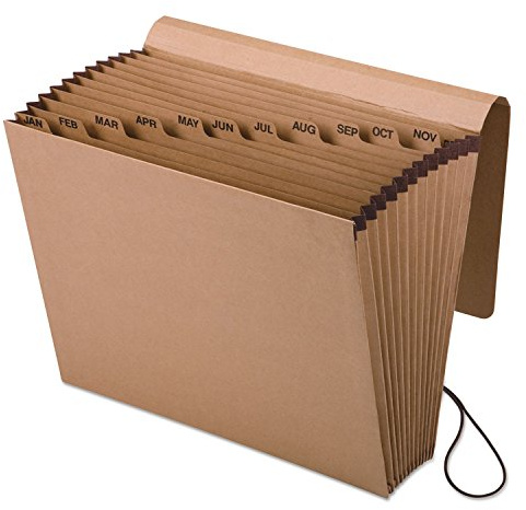 Pendaflex - Raccoglitore con aletta, 12 x 10, 1 per scatola (K-17M-OX), colore: Marrone