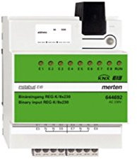 Merten 644692 Binäreingang REG-K/8x230, lichtgrau