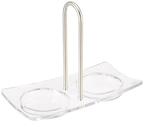 PEUGEOT - Menage Linea - Untersetzer für Gewürzmühlen - 19 cm x 9,5 cm x 15 cm - Maximaler Durchmesser bis 6,5 cm - Acryl und Edelstahl