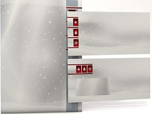 Weihnachtsbriefpapier Set | Weiße Weihnacht | 20 Blatt Motivpapier A4 | 20 Briefumschläge OHNE FENSTER im DIN LANG-Format | Briefpapier Set