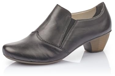 Rieker Femme Chaussures Basses 41751, Dame Mocassin,Chaussons,Chaussures Basses,élégant,Chaussures d'affaires,Noir (Schwarz / 01),40 EU / 6.5 UK