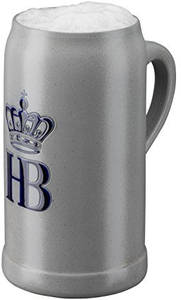 HB Hofbräuhaus München Boccale da Birra tedesco Relief Monaco di Baviera Hofbräuhaus München HB 1 litro King Werk KI 1000065