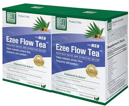 Bell Ezee Flow Urinary Support Tea for Men -A Natural Solution - Helps Ease the Flow and Normalize Urinary Frequency without the Burning and Dribbling - Sold directly by the Manufacturer