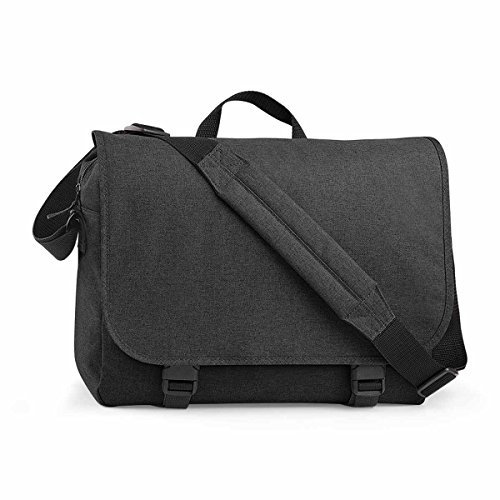 BagBase - Zweifarbiger Digital Messenger Anthrazit - Elegantes Design - Anthrazit, M
