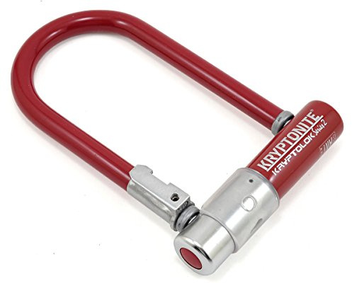 Kryptonite (001522 ANTIRROBO U KRYPTOLOK Mini-7 w/FLEXFRAME-U Bracket (82x178) Burdeos Candado, Calidad, Unisex
