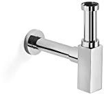 Ondyna Cristina - Vidage lavabo, vasque et bidet - Siphon lavabo laiton chromé carré