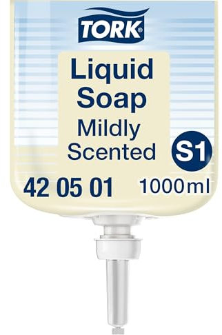 Tork Mild Duftende Hand Flüssigseife S1, frischer Duft, 1 x 1000 ml, 420501