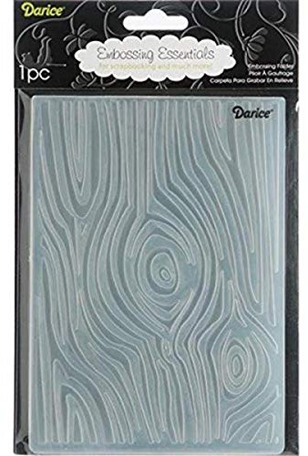 Darice 1217-62 Prägeschablone, Holzmaserung, Plastik, transparent, 12,7 x 17,8 x 0,4 cm
