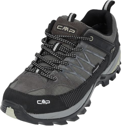 CMP herr Vandrings- och halvskor för vandring Rigel Low trekking shoe Wp, GRÅ, 46 EU