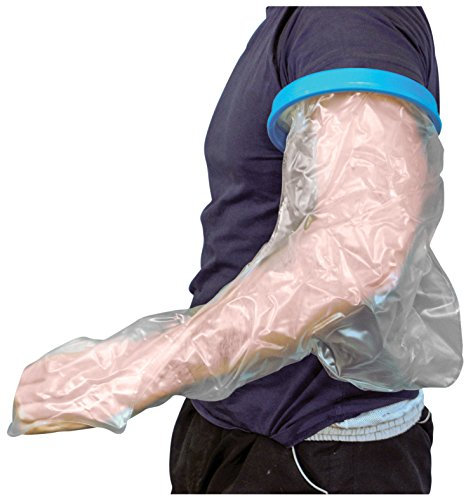 Aidapt Adult Reusable Waterproof Protector for Users with Long Arms to Keep Casts, Bandages and Dressings Dry on Arm, Elbow, Wrists, Fingers and Thumbs When Showering and Bathing.
