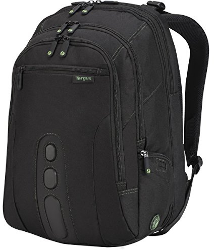 Targus Gran EcoSmart reseryggsäck för 17-tums bärbara datorer, TSA-vänlig handbagage ryggsäck laptopväska för arbete och resor, svart (TBB019US)