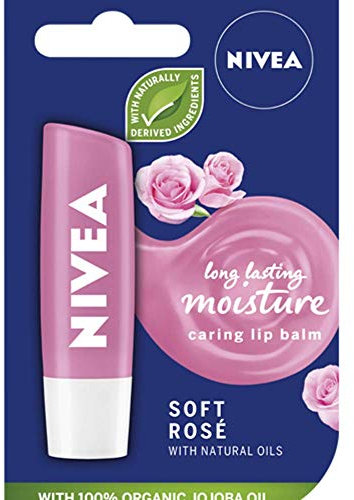 Nivea Lip Soft Rose Blister Pack- Pack Of 3