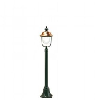 Structure de lampadaire d'extérieur en aluminium moulé sous pression gris 128 cm h