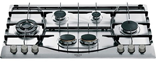 Hotpoint Ariston - Piano cottura a gas PHN 962 TS/AS/HA finitura inox antigraffio da 90cm