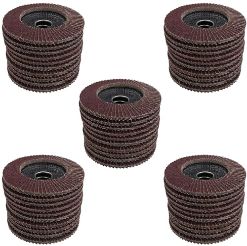 AB Tools-Vewerk 50 x 40 Grit Aluminium Oxide Angle Grinder 4.5 (115mm) Flat Sanding Grinding Discs