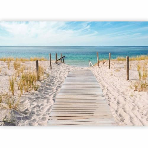 Papier peint murando intissé 350x256 cm Décoration Murale XXL Poster Tableaux Muraux Tapisserie Photo Trompe l'oeil paysage nature mer plage c-A-0054-a-b