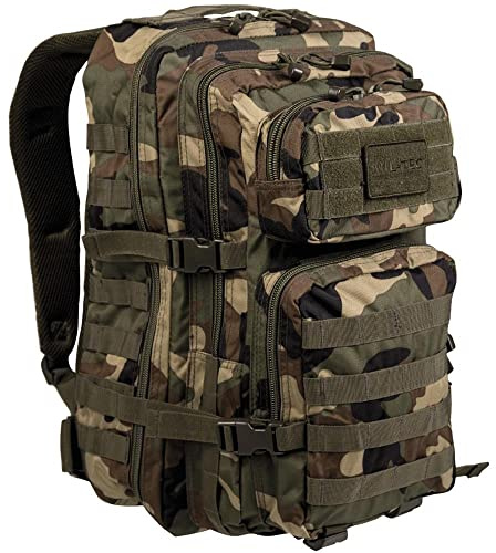 Mil-Tec US Assault Pack Tagesrucksack • Taktischer Militär Rucksack mit MOLLE-System • Kompakter Bundeswehr Rucksack, Outdoor Wanderrucksack oder Reiserucksack für Camping & Einsatz