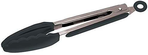 Sambonet Gadgets Blattzange, Praktisch und Handlich, Ideal für jede Art von Verwendung, Küchenhelfer zum Servieren, Silikon, Grau