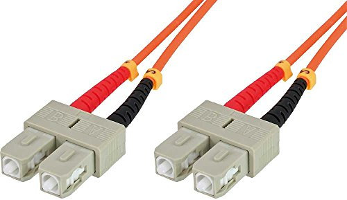 Intellinet Câble optique 1 m 50 µ, Fibre optique, SC/SC, Mâle à mâle, 10 Gbps, Indoor, Réseau (Réseau informatique, Ethernet)
