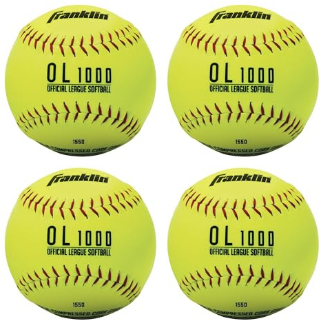 Franklin Sports Practise Softballs, Mixte, Jaune