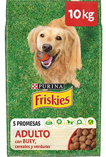 Friskies Pienso pienso perro Adulto Buey & Verduras 10 kg