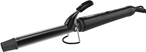 WAHL Curling Tong, Hair Styling Tool, Curling Wand, Ceramic Curlers for Shiny Curls, Corded Hair Curling Wand, Swivel Cord, Quick Heat, Cool Touch Tip, Barrel Clamp, Black, 19 mm