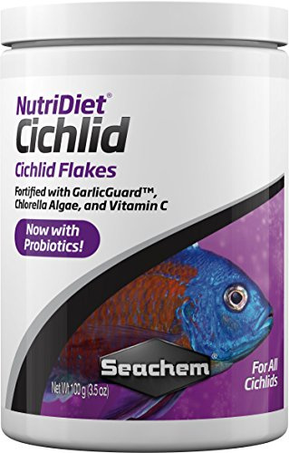 Seachem NutriDiet Cichlid Flakes w/Probiotics 100 g / 3.5 oz