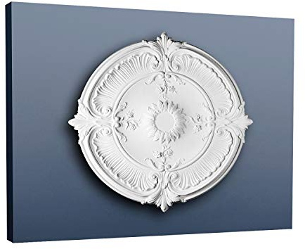 Ceiling Rose Rosette Orac Decor R73 LUXXUS Medallion Centre Classic Decor White 70 cm = 27 inch Diameter