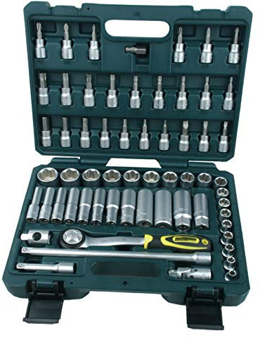 Brüder Mannesmann Steckschlüsselsatz, 3/8 Zoll, 61-teilig, Super Lock System | M 2045-SL