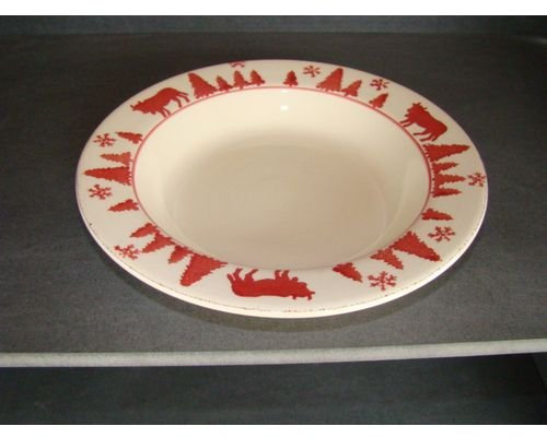 TABLE&COOK Assiette creuse 'vache rouge' (lot de 6) - F360900328D0164