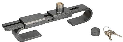 Lifetime Tools 51199 Antivol pour Remorque poids lourd en acier trempé, Noir