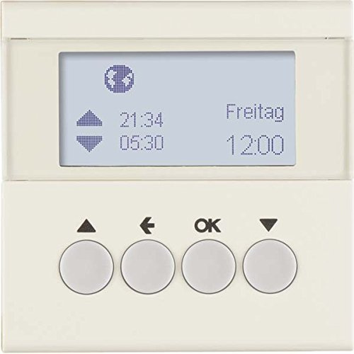 Temporizador para persianas, plataforma berker.Net, para series berker S.1/ B.3/ B.7 de hager, blanco brillo