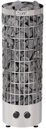 Harvia Cilindro Saunaofen - PC70 6,8 kW mit integrierten Steuergerät, Farbe: Edelstahl