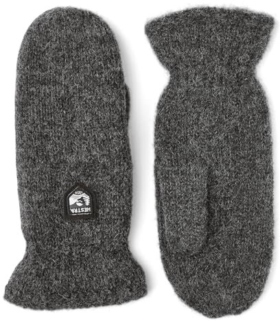 Hestra Basic Wool Fäustlinge Handschuhe Fausthandschuhe Herrenhandschuhe Damenhandschuhe Damen/Herren - mit Futter Winter Herbst-Winter - 8 HS anthrazit