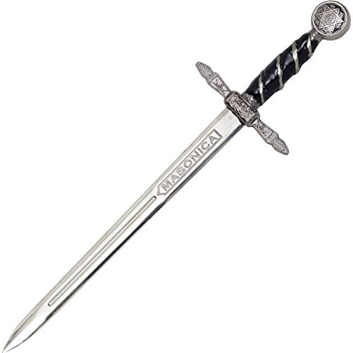 Gladius Brieföffner Schwert Freimaurer 15,5cm schwarz-Silber