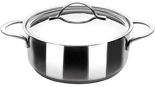 IBILI - Casserole avec Couvercle Noah, 26 cm, Acier Inoxydable 18/10, Compatible avec l’Induction