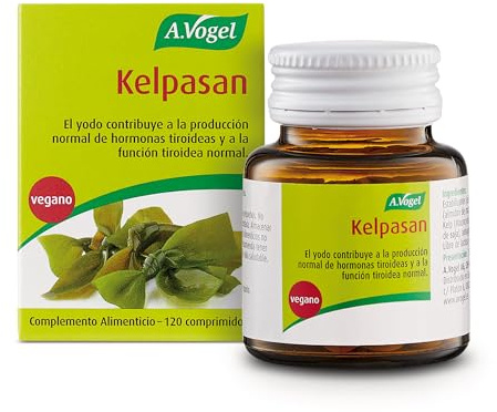 A.Vogel Kelpasan | Apoyo a la Función Tiroidea | Fuente de Yodo Natural de Alga Kelp | 120 comprimidos