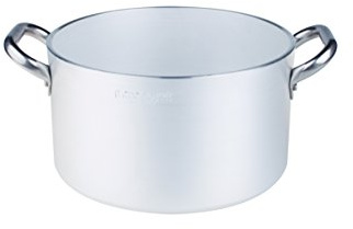 Pentole Agnelli ALMA10432, Casseruola Alta in Alluminio con 2 Maniglie in Acciaio, Alluminio Professionale 3mm, Diametro 32 cm