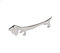 Edzard Set of 6 knife rest dog, length 3,5 in, silver plated, tarnish protected