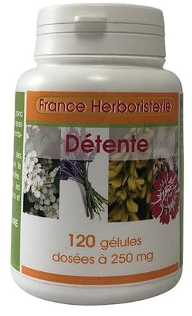 Complexe détente 120 gélules dosées à 260 mg.
