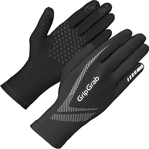 GripGrab Running UltraLight Full-Finger Touchscreen Gloves - Highly Breathable Race Competition Trail Marathon Jogging, XS