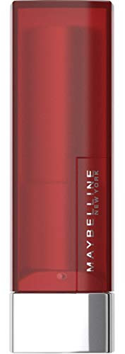 Maybelline New York Make-Up Lippenstift Color Sensational Creamy Mattes Lipstick Daring Ruby/Sanftes Rot mit mattierendem Finish, 1 x 5 g