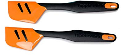 Tupperware Griffbereit Top-Schaber (2) schwarz-orange D167 TOP-Teigspachtel 36989