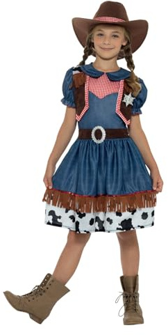 Smiffys Texan Cowgirl Costume, Blue Halloween und Karneval